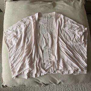 Aritzia Pale Pink Draped Kimono Top
